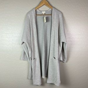 Donni sandwash cardigan sweater gray